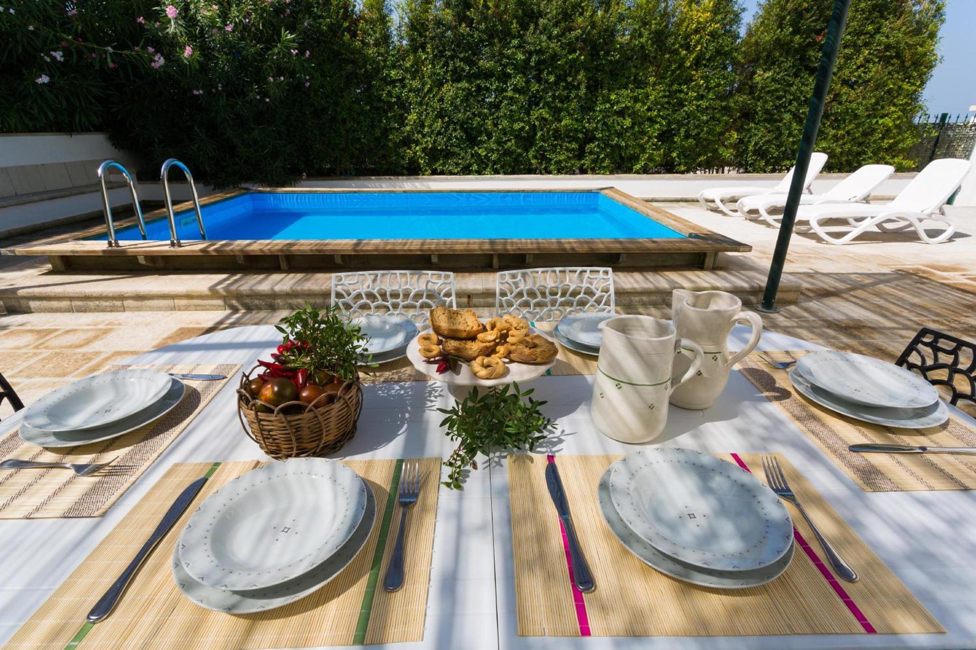 Country Pool House Villa Casarano Buitenkant foto